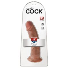 King Cock - dildo realista com ventosa - 23cm - tom escuro