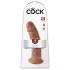 King Cock - dildo realista com ventosa - 23cm - tom escuro