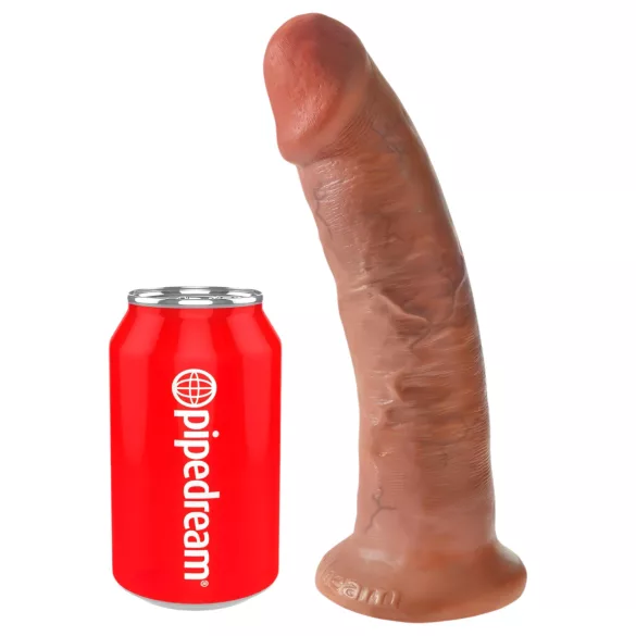 King Cock - dildo realista com ventosa - 23cm - tom escuro