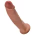 King Cock - dildo realista com ventosa - 23cm - tom escuro