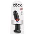 King Cock - dildo com ventosa - 23 cm - preto