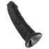 King Cock - dildo com ventosa - 23 cm - preto