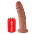 King Cock 10 - dildo grande com ventosa (25 cm) - natural escuro