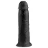 King Cock - dildo com ventosa - 25cm - preto