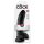 King Cock 9 - dildo com ventosa e escroto (23cm) - preto