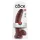 King Cock - dildô realístico com ventosa e escroto 23cm - marrom