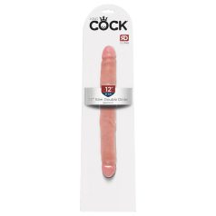 King Cock - dildo duplo realístico 31cm - cor natural