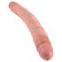 King Cock - dildo duplo realístico 31cm - cor natural