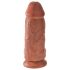 King Cock - dildo com ventosa - 23cm - cor pele escura