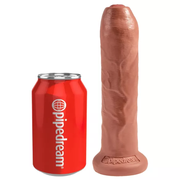 King Cock - dildo realista 18cm - cor marrom escuro