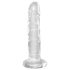 King Cock Clear - dildo com ventosa 15cm