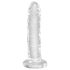 King Cock Clear - dildo com ventosa 15cm