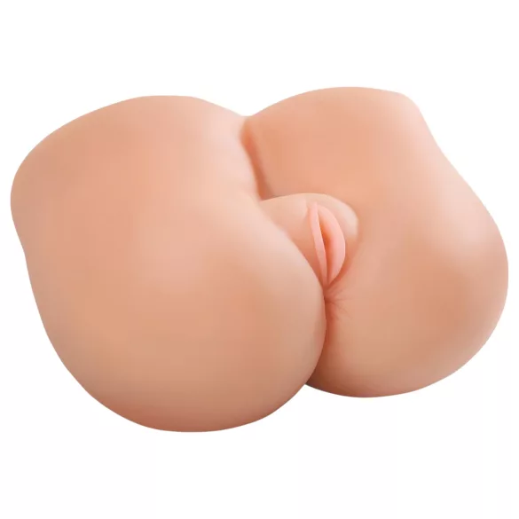 Pipedream - Fuck Me Silly Petite - masturbador de vagina e ânus (cor natural)