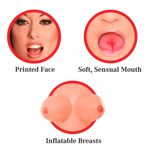 Pipedream Brooke Le Hook - boneca inflável tamanho real