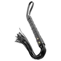 Fetish Fantasy - chicote fetiche - couro preto