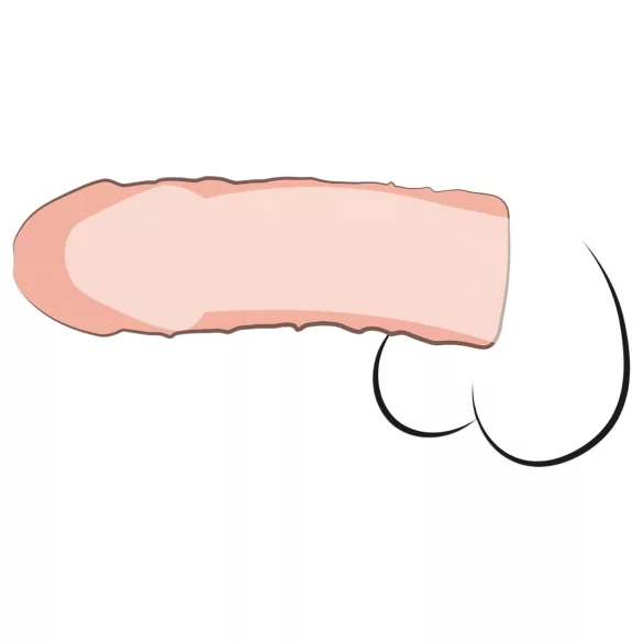 Pipedream - X-TENSION Perfect 1 - extensor de pénis realista (17,7 cm, cor natural)