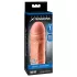 Pipedream - X-TENSION Mega 1 - capa peniana realística (17,7 cm, cor natural)
