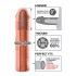 Pipedream - X-TENSION Mega 3 - capa peniana realista (22,8 cm, cor natural)