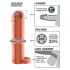 Pipedream X-TENSION Perfect 1 - manga peniana com anel para testículos (17,7 cm, cor natural)
