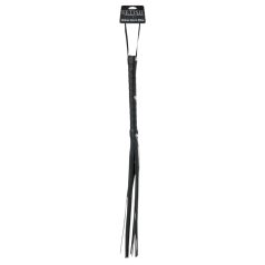   Fetish Fantasy - chicote flogger cat-o-nine - couro preto 65cm