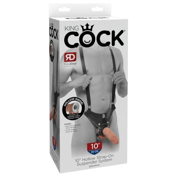 King Cock - strap-on oco com dildo 25cm