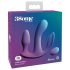 3Some Êxtase Total - vibrador triplo com rádio recarregável (roxo)