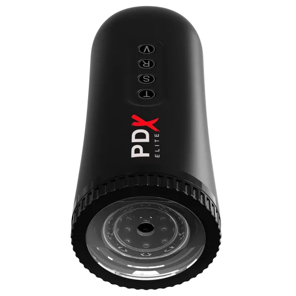 PDX Moto Blower - masturbador sugador vibratório - silicone preto
