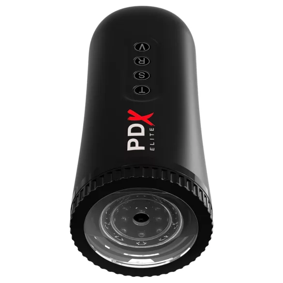 PDX Moto Blower - masturbador de sucção e vibração (preto)