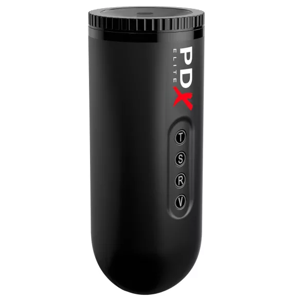 PDX Moto Blower - masturbador sugador vibratório - silicone preto