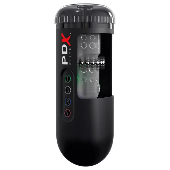 PDX Moto Blower - masturbador de sucção e vibração (preto)