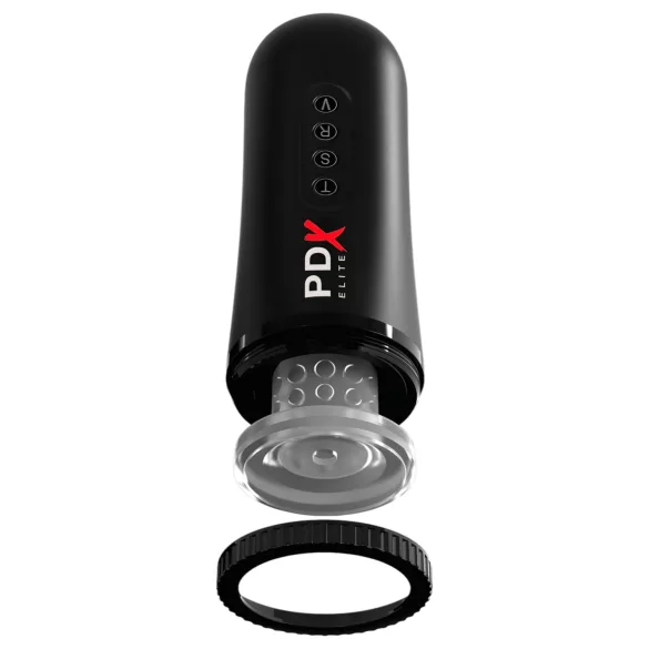 PDX Moto Blower - masturbador de sucção e vibração (preto)