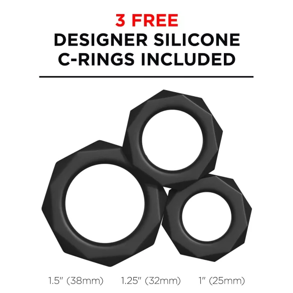 PDX Moto Blower - masturbador sugador vibratório - silicone preto