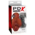 PDX Pick Your Pleasure - masturbador realista 2 em 1 (castanho)