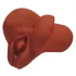 PDX Pick Your Pleasure - masturbador realista 2 em 1 (castanho)