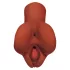 PDX Pick Your Pleasure - masturbador realista 2 em 1 (castanho)