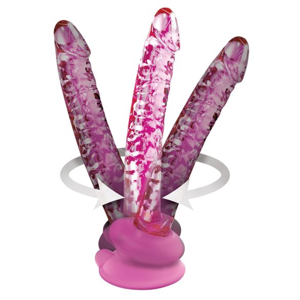 Icicles No. 86 - dildo de vidro em formato de pênis - rosa