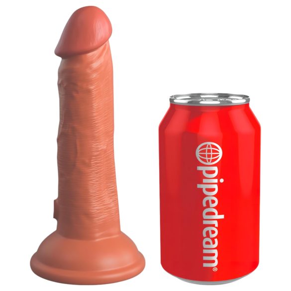 King Cock Elite 6 - dildo realístico com ventosa 15cm - cor escura