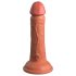 King Cock Elite 6 - dildo realístico com ventosa 15cm - cor escura