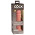 King Cock Elite 8 - dildo realístico com ventosa 20cm - cor natural
