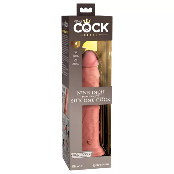 King Cock Elite 9 - dildo realístico com ventosa 23cm - cor natural