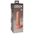 King Cock Elite 6 - vibrador com ventosa 15cm - cor natural