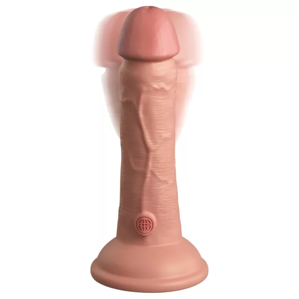 King Cock Elite 6 - vibrador com ventosa 15cm - cor natural