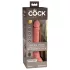 King Cock Elite 7 - vibrador com ventosa controle remoto 18cm - cor natural