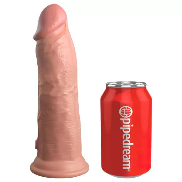 King Cock Elite 8 - vibrador com ventosa 20cm - cor natural
