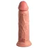 King Cock Elite 8 - vibrador com ventosa 20cm - cor natural