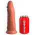 King Cock Elite 8 - vibrador realístico 20cm - silicone marrom