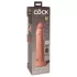 King Cock Elite 9 - vibrador com ventosa 23cm - cor natural