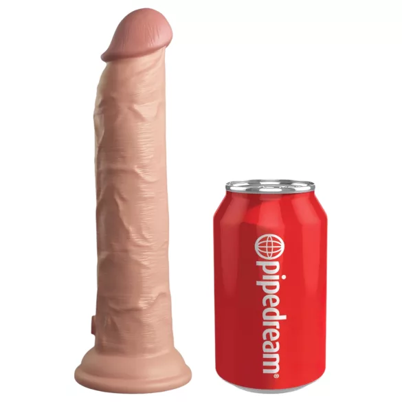 King Cock Elite 9 - vibrador com ventosa 23cm - cor natural