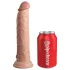 King Cock Elite 9 - vibrador com ventosa 23cm - cor natural
