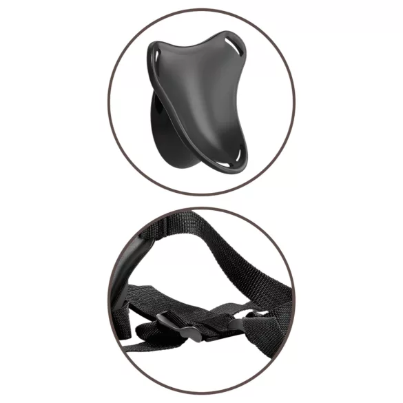 King Cock Elite Beginner's - cinta peniana com consolador - preto